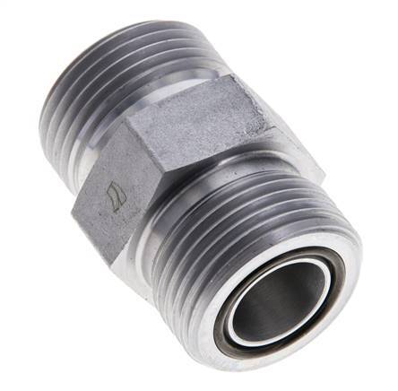 Embout double en acier zingué UN 1-3/16''-12 ORFS 400 Bar - Hydraulique