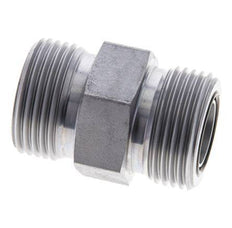 Embout double en acier zingué UN 1-3/16''-12 ORFS 400 Bar - Hydraulique