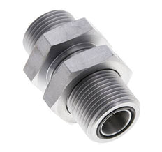 Raccord à cloison en acier galvanisé UN 1-3/16''-12 mâle ORFS 400 Bar - Hydraulique