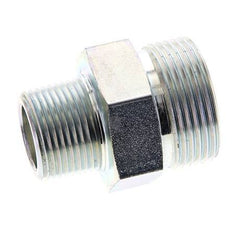 UN 1-7/16''-12 x 3/4'' NPT Embout double en acier zingué ORFS 400 Bar - Hydraulique