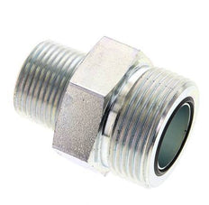 UN 1-7/16''-12 x 3/4'' NPT Embout double en acier zingué ORFS 400 Bar - Hydraulique