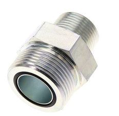 UN 1-7/16''-12 x 3/4'' NPT Embout double en acier zingué ORFS 400 Bar - Hydraulique