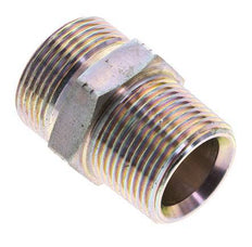 UN 1-7/16''-12 x 1'' NPT Embout double en acier zingué ORFS 400 Bar - Hydraulique