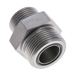 UN 1-7/16''-12 x UN 1-3/16''-12 Embout double en acier zingué ORFS 400 Bar - Hydraulique