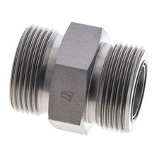 UN 1-7/16''-12 Embout double en acier zingué ORFS 400 Bar - Hydraulique