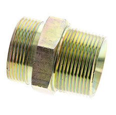 UN 1-11/16''-12 x 1 1/4'' NPT Embout double en acier zingué ORFS 250 Bar - Hydraulique