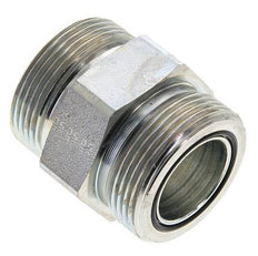 UN 1-11/16''-12 Embout double en acier zingué ORFS 250 Bar - Hydraulique