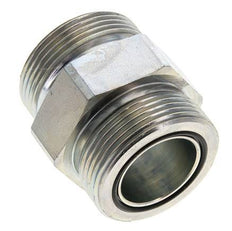 UN 1-11/16''-12 Embout double en acier zingué ORFS 250 Bar - Hydraulique