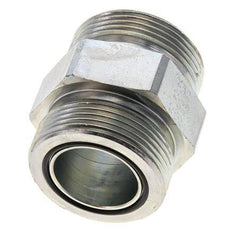 UN 1-11/16''-12 Embout double en acier zingué ORFS 250 Bar - Hydraulique