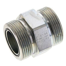 UN 1-11/16''-12 Embout double en acier zingué ORFS 250 Bar - Hydraulique
