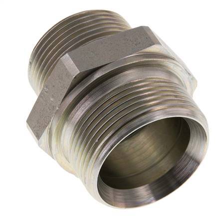 Mamelon double en acier zingué G 1 1/2'' x G 1 1/4'' 315 Bar - Hydraulique