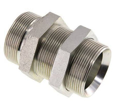G 2'' Bulkhead en acier zingué Double mamelon 175 Bar - Hydraulique