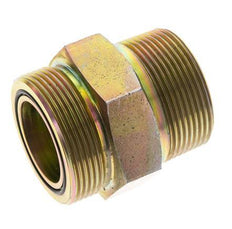 Embout double en acier zingué UN 2''-12 x 1 1/2'' NPT ORFS 250 Bar - Hydraulique