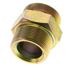UN 2''-12 x 1 1/2'' NPT Zinc plated Steel Double Nipple ORFS 250 Bar - Hydraulic