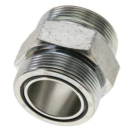 Embout double en acier zingué UN 2''-12 ORFS 250 Bar - Hydraulique
