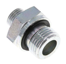 UNF 9/16''-18 x G 1/2'' Embout double en acier zingué ORFS 630 Bar - Hydraulique