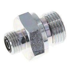 UNF 9/16''-18 x G 1/2'' Embout double en acier zingué ORFS 630 Bar - Hydraulique