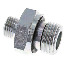 UNF 9/16''-18 x G 1/2'' Embout double en acier zingué ORFS 630 Bar - Hydraulique