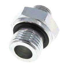 UNF 9/16''-18 x G 1/2'' Embout double en acier zingué ORFS 630 Bar - Hydraulique