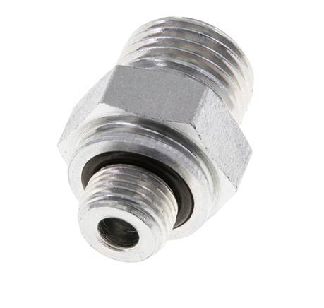 UNF 9/16''-18 x G 1/8'' Embout double en acier zingué ORFS 630 Bar - Hydraulique