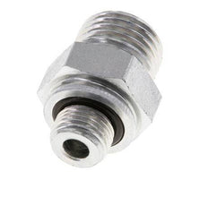 UNF 9/16''-18 x G 1/8'' Embout double en acier zingué ORFS 630 Bar - Hydraulique