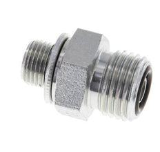 UNF 9/16''-18 x G 1/8'' Embout double en acier zingué ORFS 630 Bar - Hydraulique