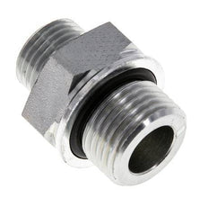 Embout double en acier zingué UN 11/16''-16 x G 1/2'' ORFS 630 Bar - Hydraulique