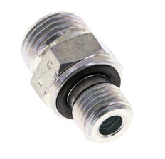 UN 11/16''-16 x G 1/4'' Embout double en acier zingué ORFS 630 Bar - Hydraulique