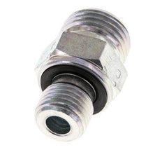 UN 11/16''-16 x G 1/4'' Embout double en acier zingué ORFS 630 Bar - Hydraulique