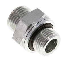 UN 11/16''-16 x G 3/8'' Embout double en acier zingué ORFS 630 Bar - Hydraulique