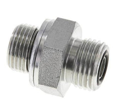 UN 11/16''-16 x G 3/8'' Embout double en acier zingué ORFS 630 Bar - Hydraulique