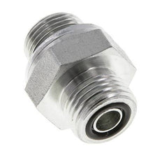 UN 11/16''-16 x G 3/8'' Embout double en acier zingué ORFS 630 Bar - Hydraulique