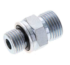 UN 11/16''-16 x M14x1.5 Embout double en acier zingué ORFS 630 Bar - Hydraulique