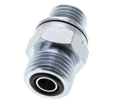 UN 11/16''-16 x M14x1.5 Embout double en acier zingué ORFS 630 Bar - Hydraulique