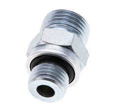 UN 11/16''-16 x M14x1.5 Embout double en acier zingué ORFS 630 Bar - Hydraulique