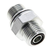 UN 11/16''-16 x M16x1.5 Embout double en acier zingué ORFS 630 Bar - Hydraulique