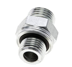 UN 11/16''-16 x M16x1.5 Embout double en acier zingué ORFS 630 Bar - Hydraulique