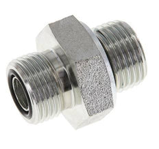 Embout double en acier zingué UN 13/16''-16 x G 1/2'' ORFS 630 Bar - Hydraulique