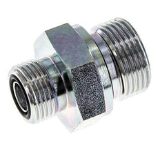 Embout double en acier zingué UN 13/16''-16 x G 3/4'' ORFS 400 Bar - Hydraulique