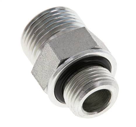 Embout double en acier zingué UN 13/16''-16 x G 3/8'' ORFS 630 Bar - Hydraulique