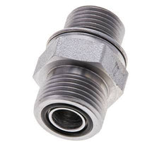 UN 13/16''-16 x M18x1.5 Embout double en acier zingué ORFS 630 Bar - Hydraulique