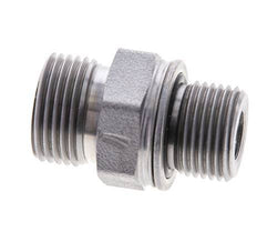 UN 13/16''-16 x M18x1.5 Embout double en acier zingué ORFS 630 Bar - Hydraulique