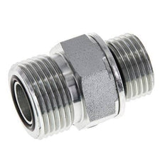 Embout double en acier zingué UNS 1''-14 x G 1/2'' ORFS 400 Bar - Hydraulique