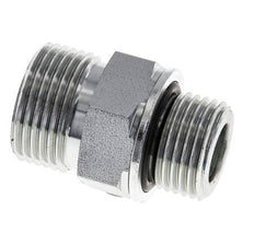 Embout double en acier zingué UNS 1''-14 x G 1/2'' ORFS 400 Bar - Hydraulique