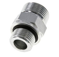 Embout double en acier zingué UNS 1''-14 x G 1/2'' ORFS 400 Bar - Hydraulique