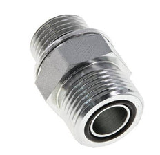 Embout double en acier zingué UNS 1''-14 x G 1/2'' ORFS 400 Bar - Hydraulique