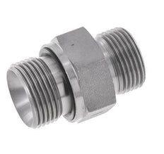 Embout double en acier zingué UNS 1''-14 x G 3/4'' ORFS 400 Bar - Hydraulique