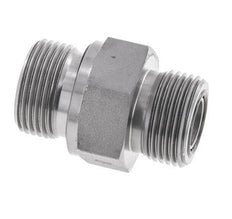 Embout double en acier zingué UNS 1''-14 x G 3/4'' ORFS 400 Bar - Hydraulique