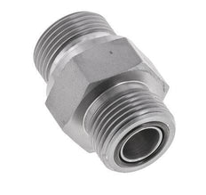 Embout double en acier zingué UNS 1''-14 x G 3/4'' ORFS 400 Bar - Hydraulique