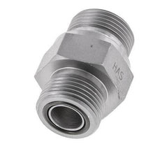 Embout double en acier zingué UNS 1''-14 x G 3/4'' ORFS 400 Bar - Hydraulique